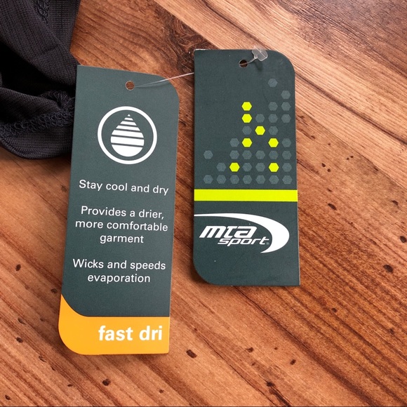 MTA Sport Shirts New Active Workout T Shirt Gray Xl Short Sleeve